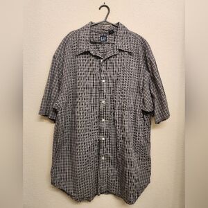 GAP Men’s | short sleeve button up shirt | size XL